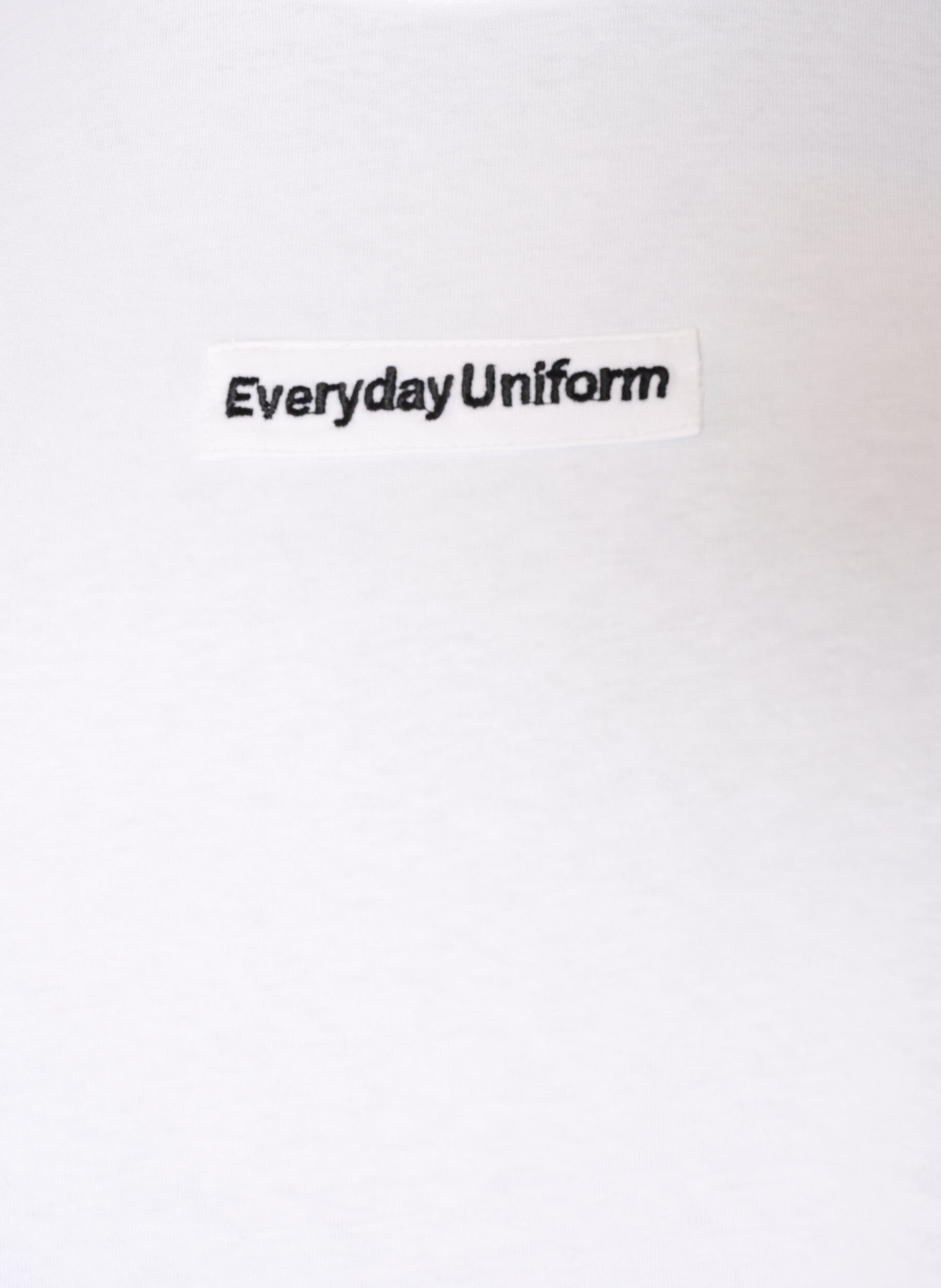 ZizziKatoenen T-shirt met tekstbadge, Wit, Packshot image number 2