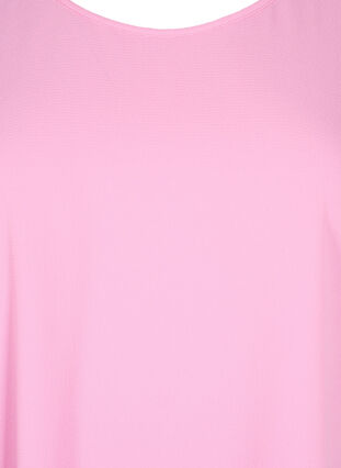 ZizziBlouse met korte mouwen en een ronde halslijn, Roze, Packshot image number 2