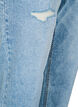 Gecropte Vera jeans met distressed details, Blauw, Packshot image number 3