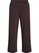Sweatpants met hoge taille en wijde pijpen, Bruin, Packshot image number 0