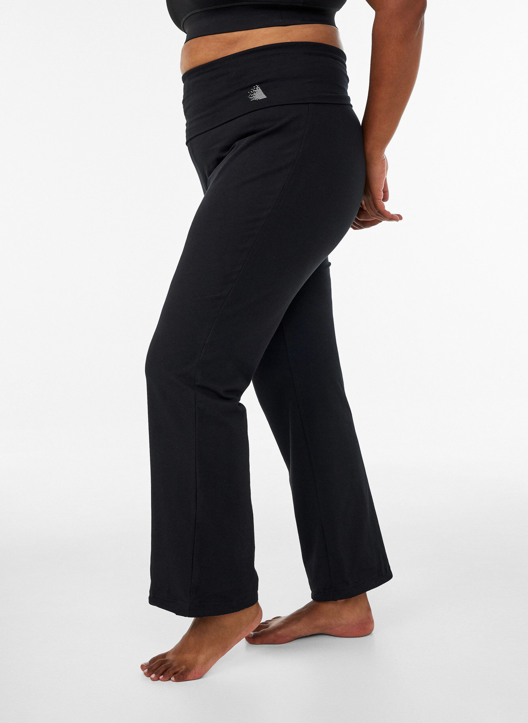 Sportbroek in katoen, Zwart, Model