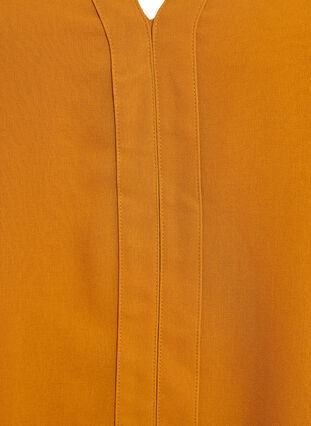 ZizziBlouse met doorschijnende mouwen en smockdetails, Pumpkin Spice, Packshot image number 2