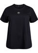 T-shirt met decoratieve details, Zwart, Packshot image number 0