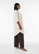 Lang shirt in linnen en viscose, Beige, Model image number 3