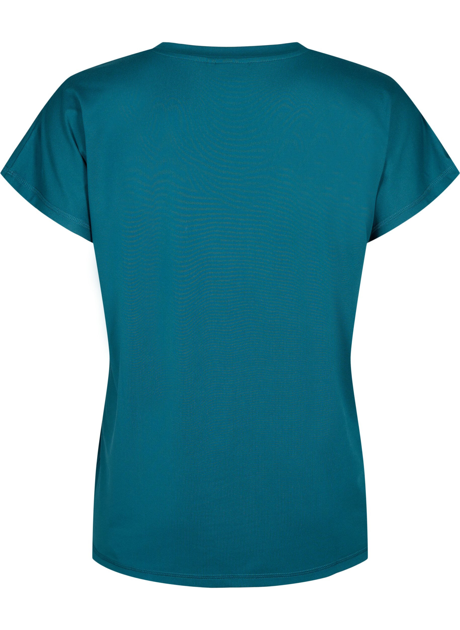 ZizziLosse trainingsshirt met v-hals, Groen, Packshot image number 1