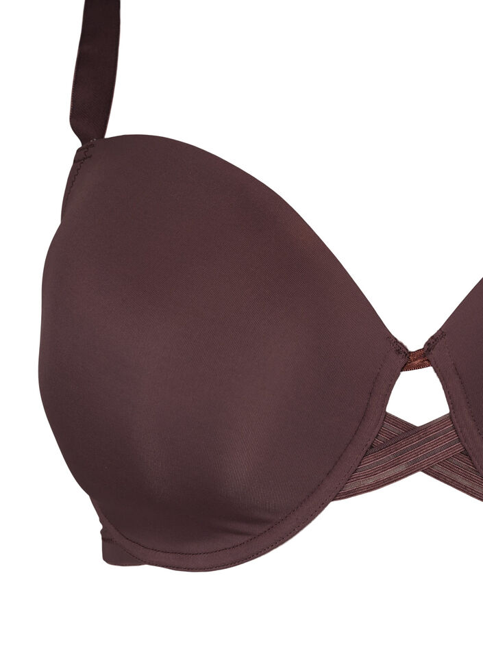 Voorgevormde beha met decoratie midden voor, Chicory Coffee, Packshot