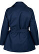 Korte trenchcoat met riem, Blauw, Packshot image number 1