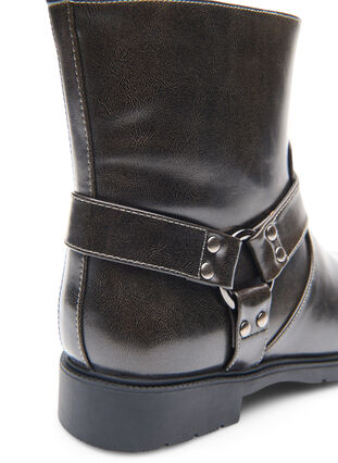 ZizziWide fit - Korte bikerlaars, Black Olive, Packshot image number 3