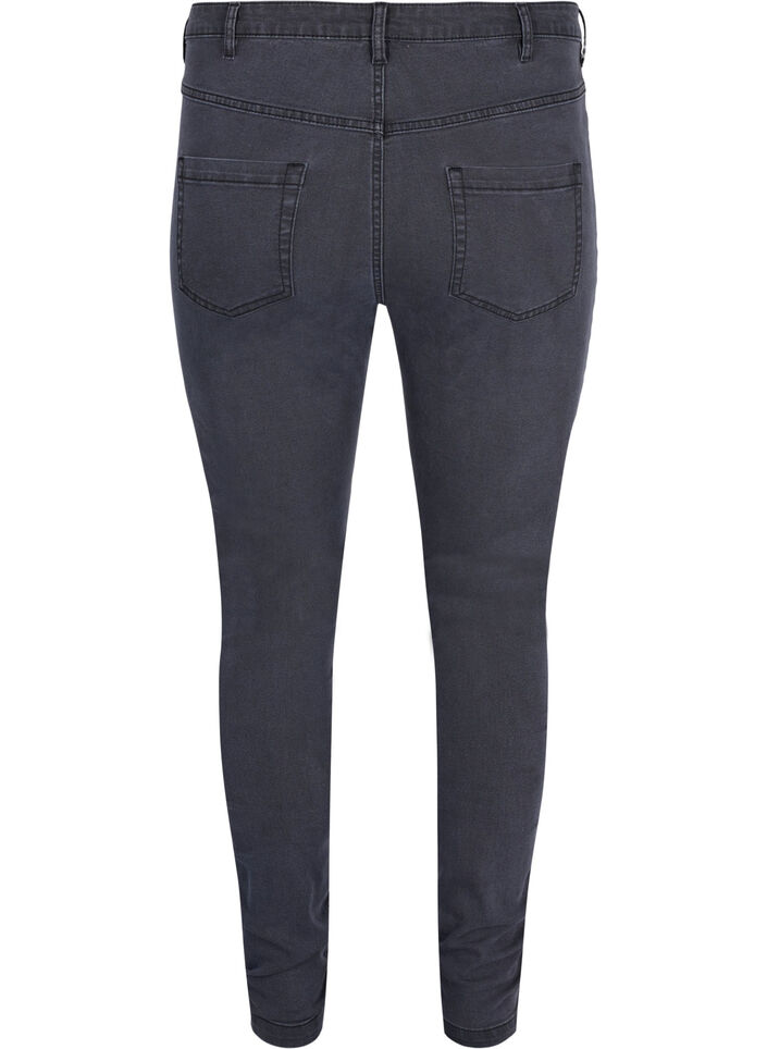 super slim fit Amy jeans met hoge taille, Grijs, Packshot image number 1