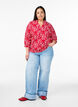 Katoenen blouse met bloemenprint, Rood, Model image number 1