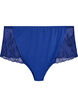 Microvezel hipster panties met kanten zijkanten, Blauw, Packshot image number 0