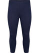Basic 3/4 legging in viscose, Blauw, Packshot image number 0