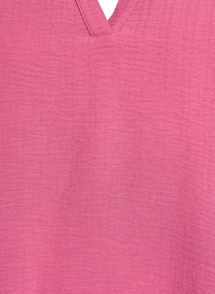 Luchtige blouse met korte mouwen, Rood, Packshot image number 2