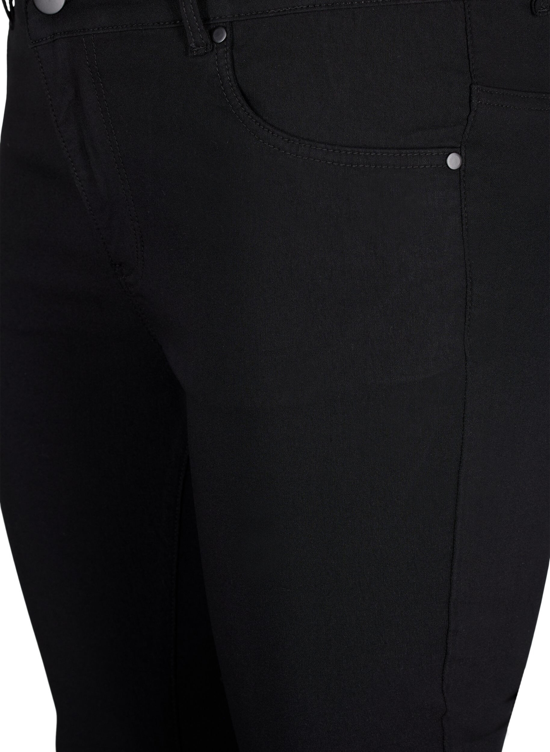 ZizziSlim fit broek met zakken, Zwart, Packshot image number 2
