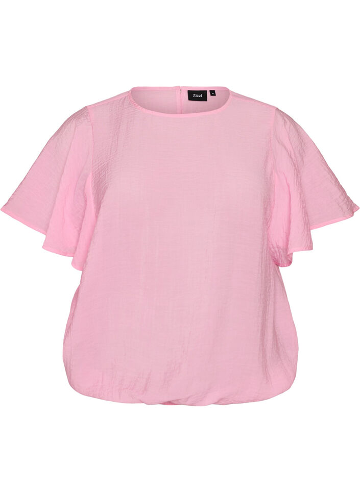 Blouse met ballonavorm en vleermuismouwen, Roze, Packshot image number 0