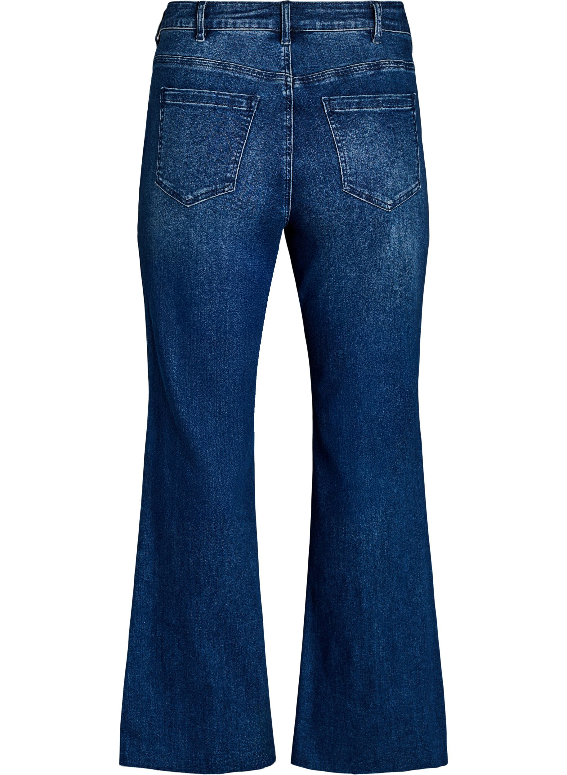 ZizziHigh-waist bootcut jeans, Blauw, Packshot image number 1