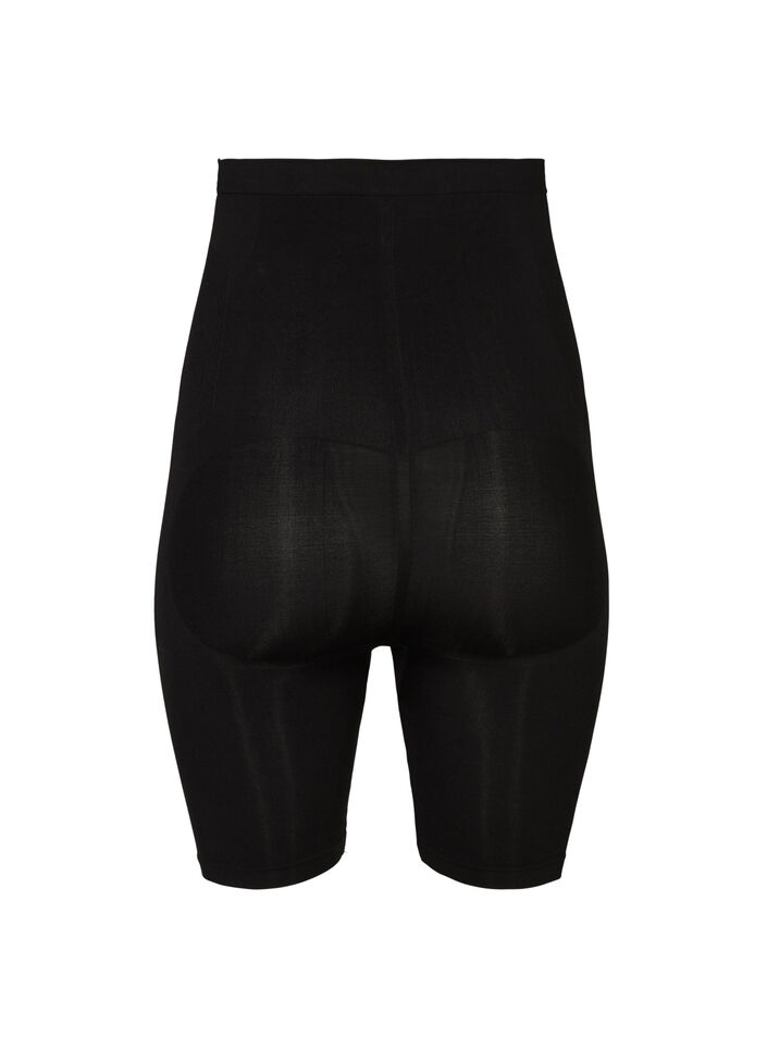 Shapewear shorts met hoge taille, Black, Packshot