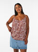 Strap top in viscose, Roze, Model image number 0