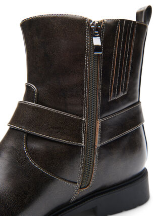 ZizziWide fit - Korte bikerlaars, Black Olive, Packshot image number 4