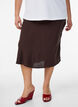 Viscose rok met een elastische taille, Bruin, Model image number 3