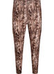 Viscose leggings met zebraprint, Bruin, Packshot image number 0