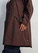 Regenjas met zakken en capuchon, Bruin, Model image number 3