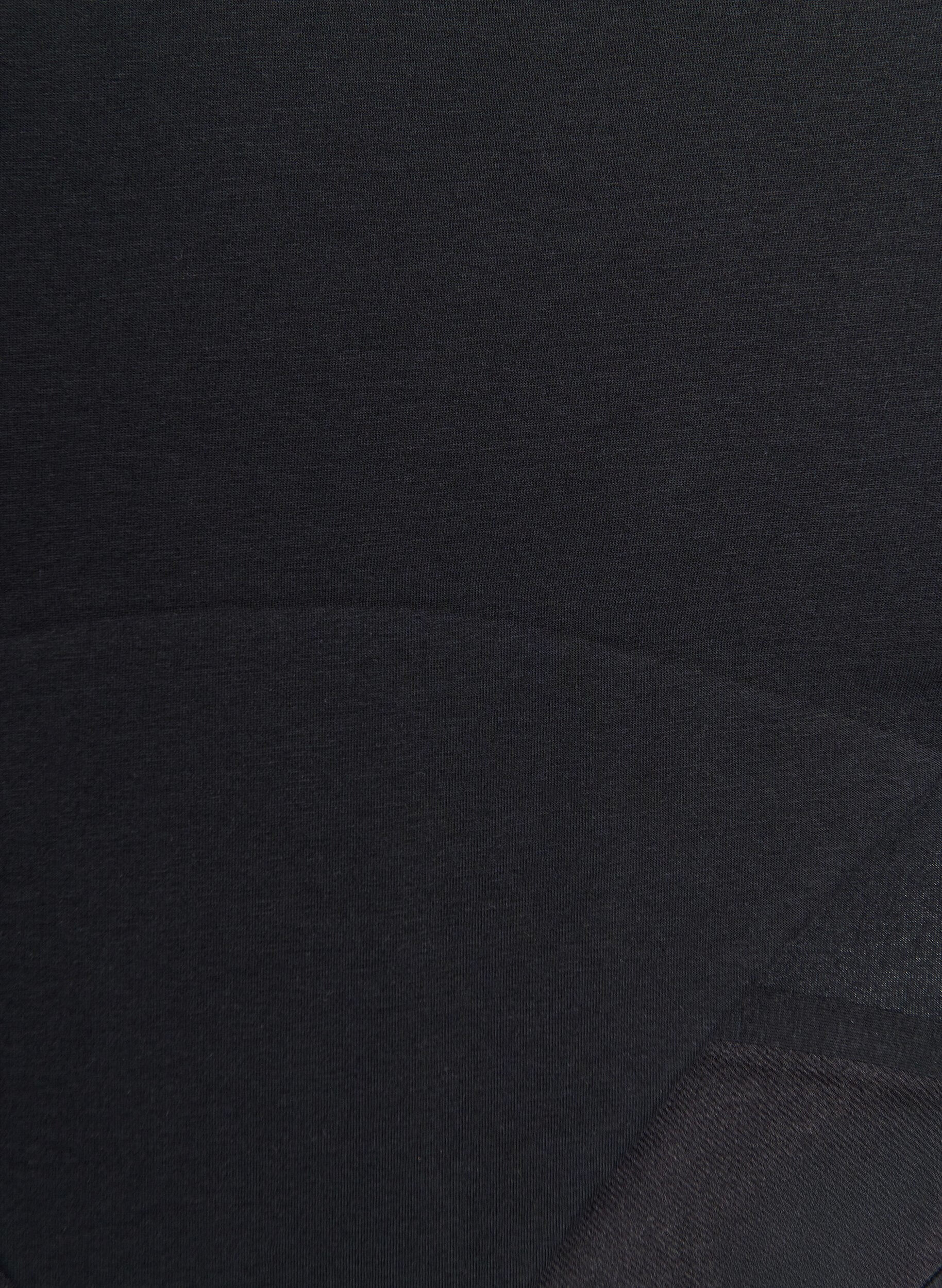 ZizziMenstruatieslip van katoen met hoge taille, Zwart, Packshot image number 2