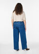 Kiana jeans met een straight-fit en hoge taille, Blauw, Model image number 1