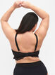 Beha met kanten en padded cups, Black, Model image number 1