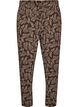 Katoenen pyjamabroek met print, Bruin, Packshot image number 0