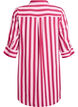 Korte jurk met kraag en borstzak, Roze, Packshot image number 1