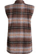 Lang geruit vest, Bruin, Packshot image number 1