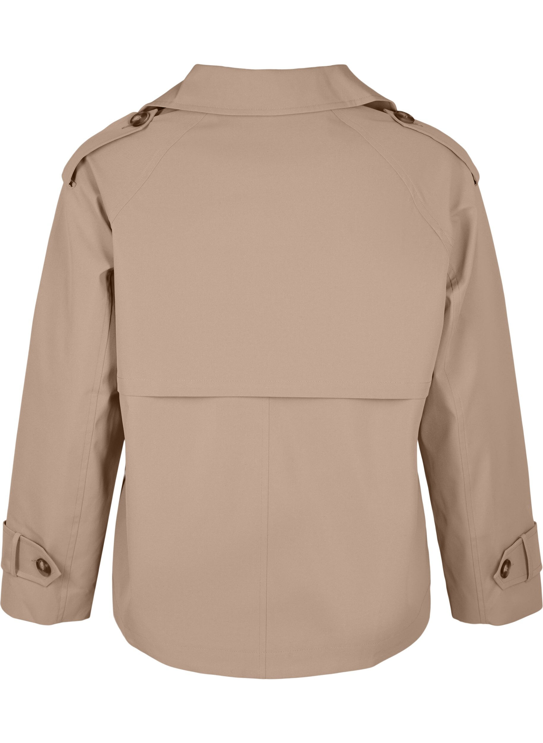 ZizziKorte trenchcoat met klassieke details, Grijs, Packshot image number 1