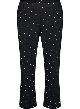 ZizziFLASH - Broek met rechte pasvorm, Zwart, Packshot image number 0