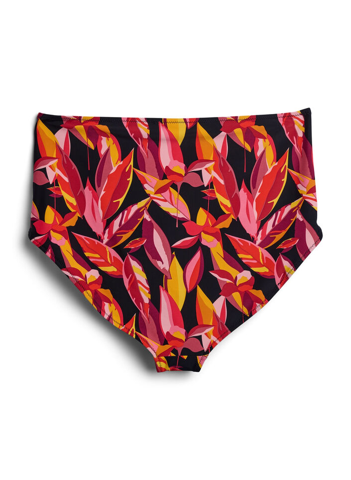 High waist bikinibroekjes met print, Small Leaf Expl. AOP, Packshot