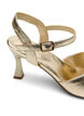 Pumps met een open teen en vierkante neus, Goud, Packshot image number 4
