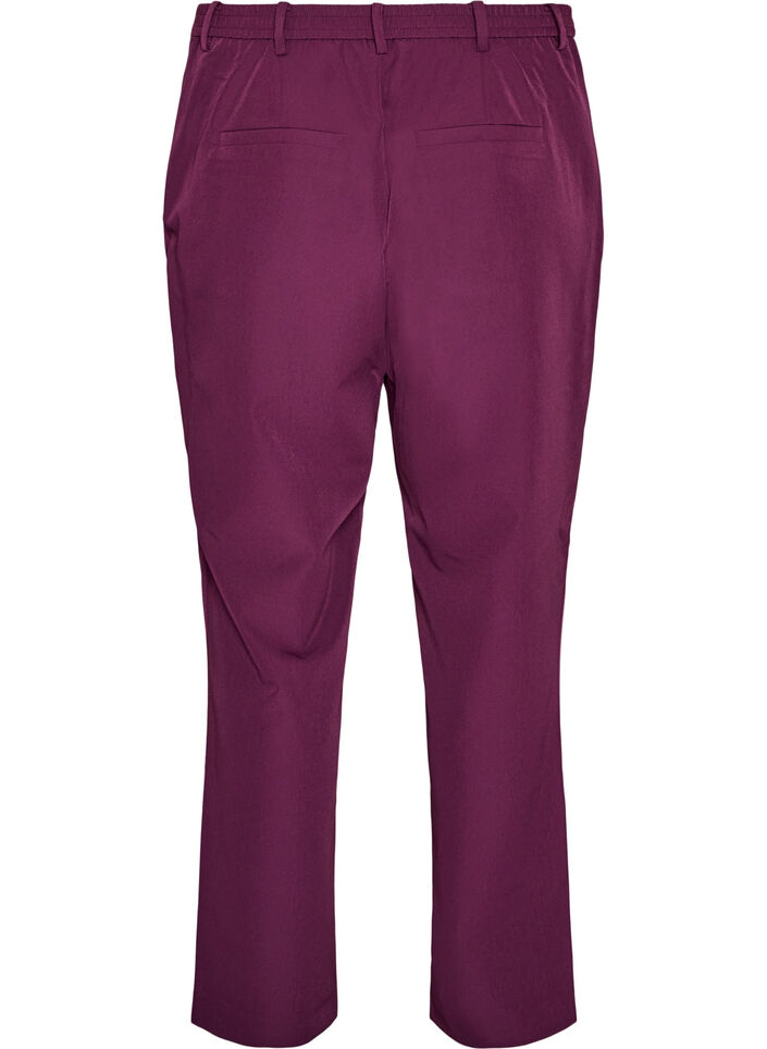 Broek met zakken en rechte pijpen, Paars, Packshot image number 1