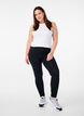 Basisleggings met extra lengte, Zwart, Model image number 1