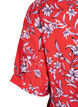 Robe trap&egrave;ze imprim&eacute;e, Rouge, Packshot image number 3