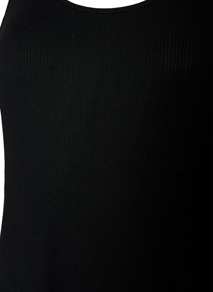 Robe c&ocirc;tel&eacute;e sans manches en viscose, Noir, Packshot image number 2