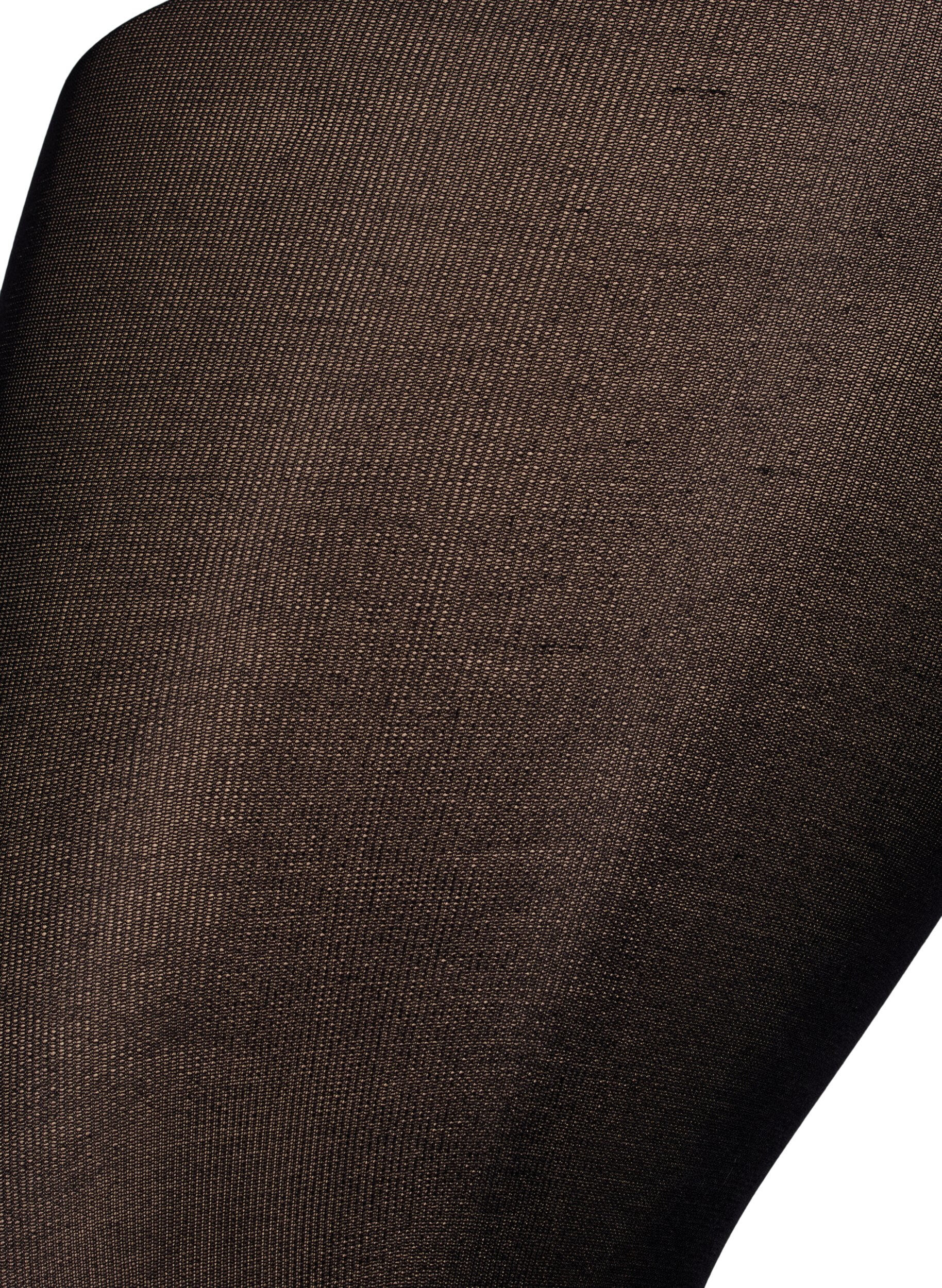 ZizziPanty van 100 denier met push-up, Zwart, Packshot image number 2