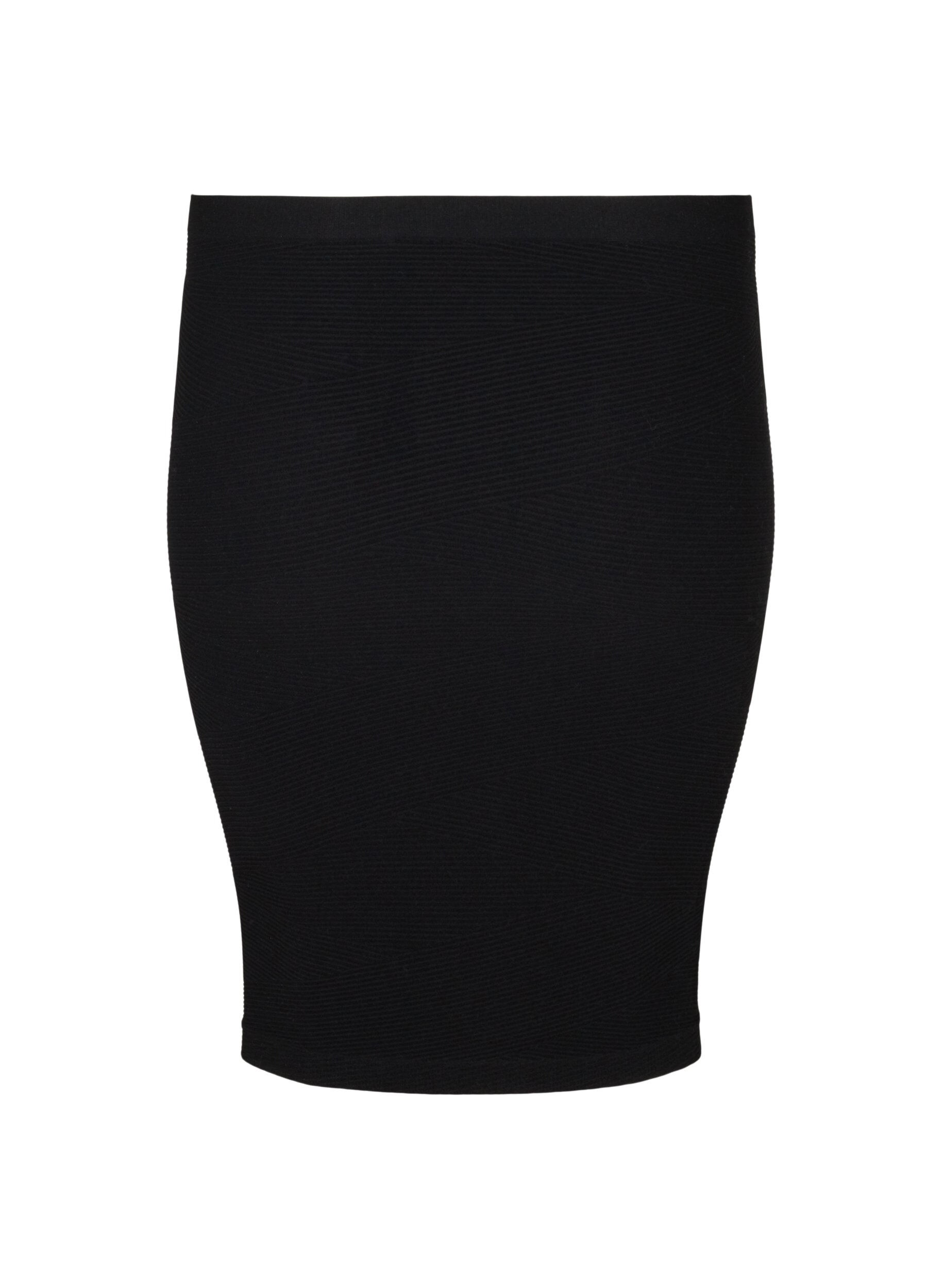 ZizziNauwsluitende naadloze rok, Black, Packshot image number 1