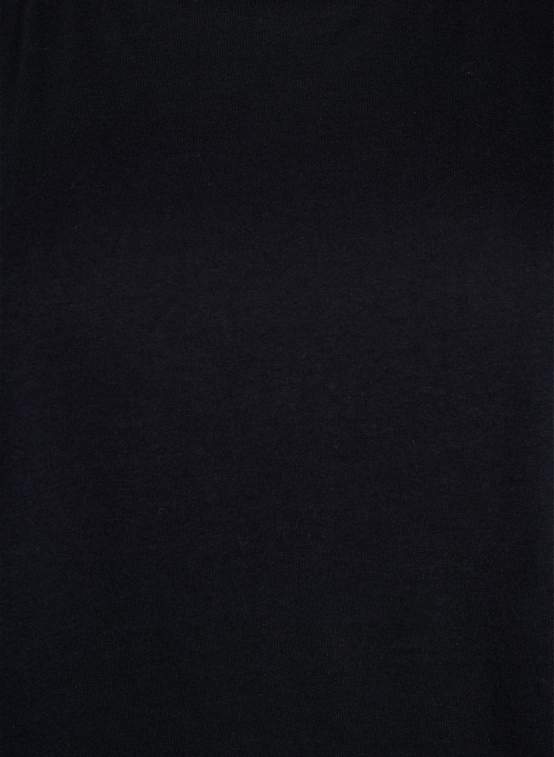 ZizziMouwloze blouse van jersey met schoudervulling, Zwart, Packshot image number 2