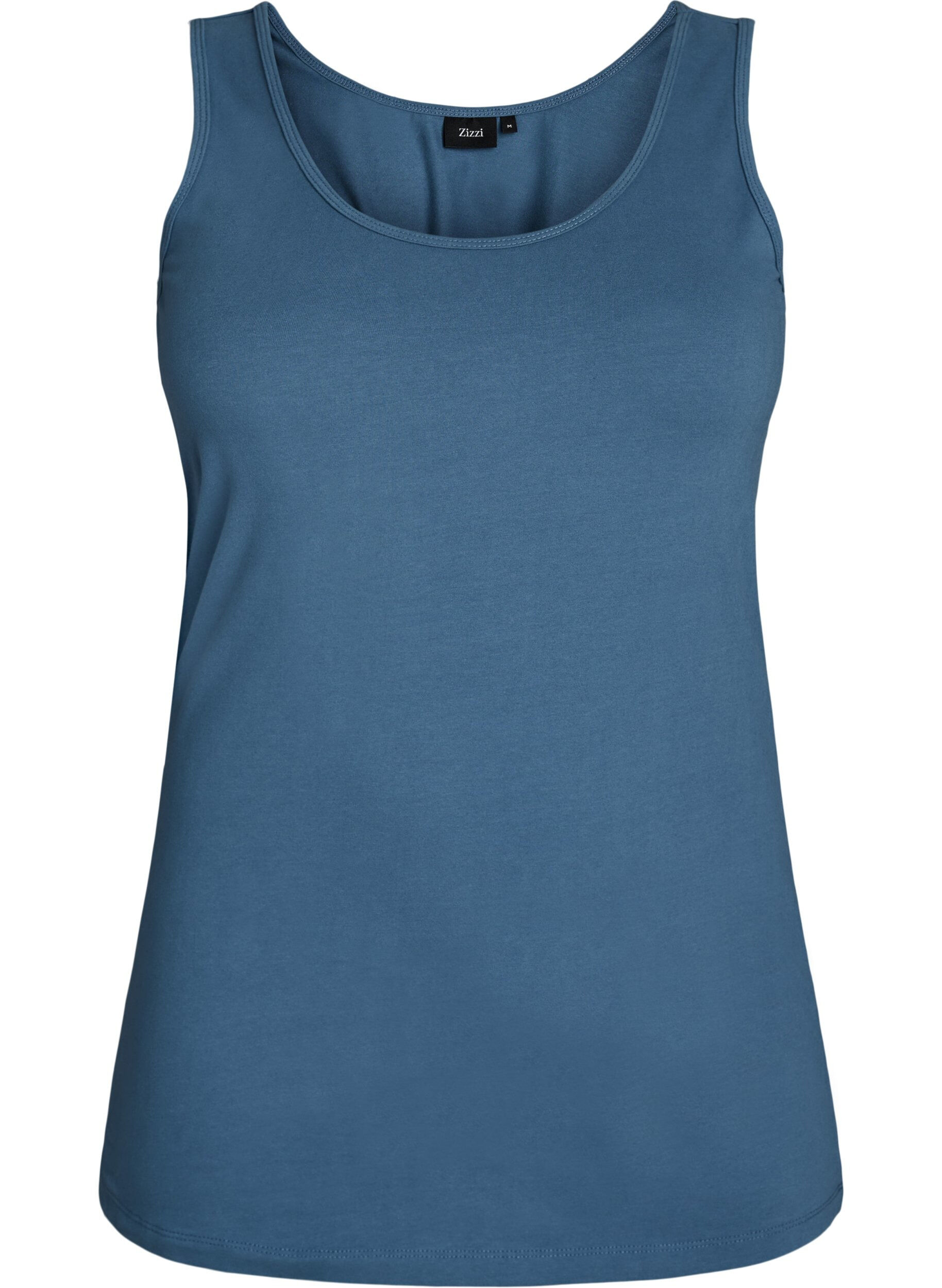 Effen basic top in katoen