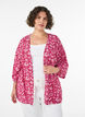 Korte viscose kimono met 3/4 mouwen, Roze, Model image number 0