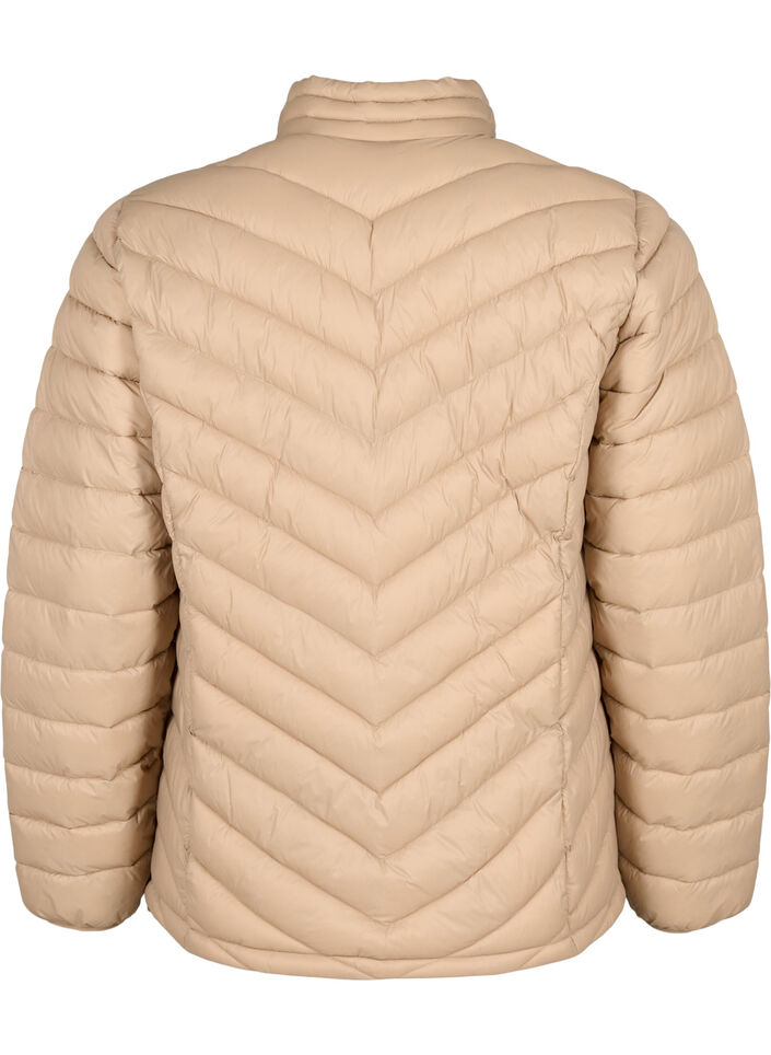 Lichtgewicht jas met zakken, Bruin, Packshot image number 1