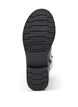 Wide fit - Hoge leren laars met decoratieve gespen, Zwart, Packshot image number 4