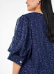 Feestelijke blouse met pailletten en halflange mouwen, Blauw, Model image number 3