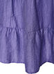 Robe coupe &eacute;vas&eacute;e textur&eacute;e, Violet, Packshot image number 3