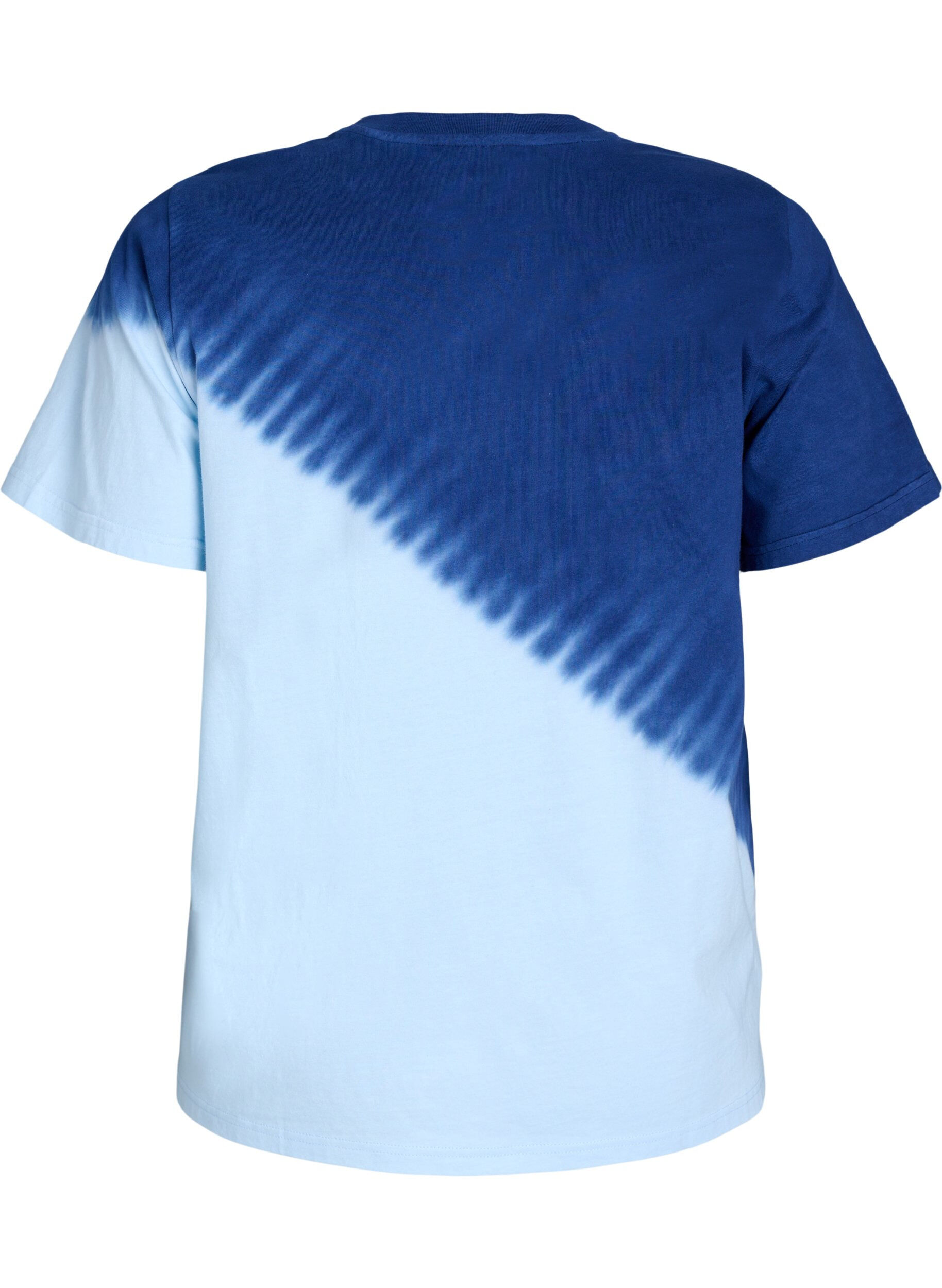 ZizziT-shirt dip-dye en coton biologique, Bleu, Packshot image number 1